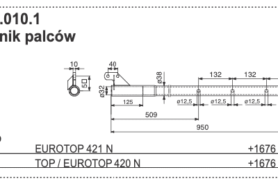 Rura Zgrabiarki - 261.60.010.1 - POTTINGER