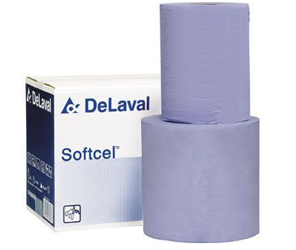 Ręcznik - Softcel 2 rolki - 1000 listków 30x35cm niebieski - 92065106 - DeLaval 1
