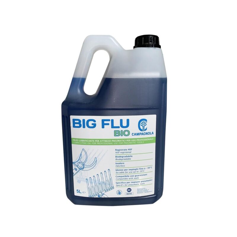 Olej do sekatorów pneumatycznych BIG FLU Bio – 5 litrów – OLIO.0114 – Campagnola