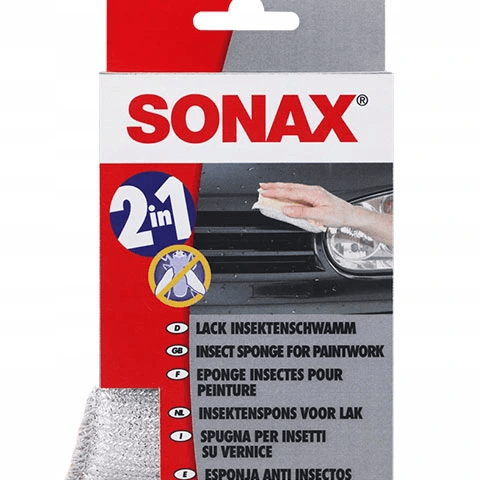 Gąbka 2w1 do usuwania owadów oraz osuszania szyb - 426100 - SONAX