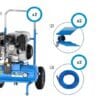 Kompresor sadowniczy - MC 220 - KITS.0109 - CAMPAGNOLA