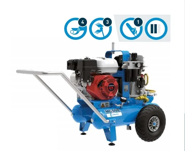 Kompresor sadowniczy - MC550 - kompresor spalinowy z silnikiem HONDA - MOTO.0420 - Campagnola