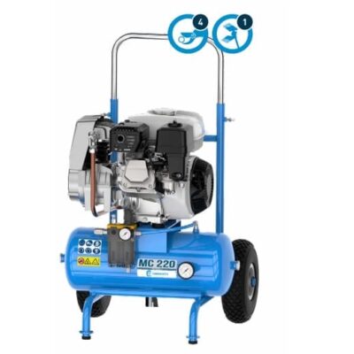 Kompresor holowana sprężarka napędzana silnikiem - MC220 - MOTO.0309 - CAMPAGNOLA