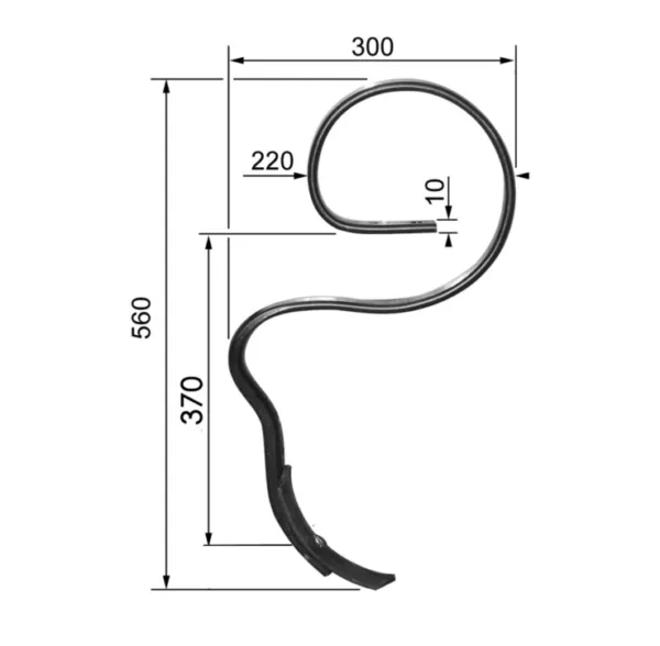 Ząb kultywatora - 32X10 - Typ RAU RG00012144