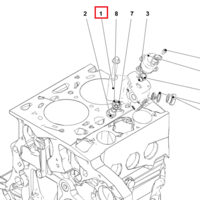 Zawór sterujący dawką paliwa - 04505896 - SDF