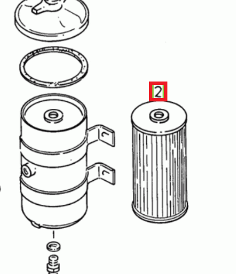 Filtr oleju - wkład - 01168469 - SDF