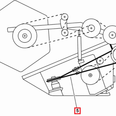 Pas klinowy listwa tnąca - 01145884 - SDF