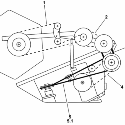 Pas kombajnu - Wariator przekładni - 41x13x1510 - 01145465 - SDF