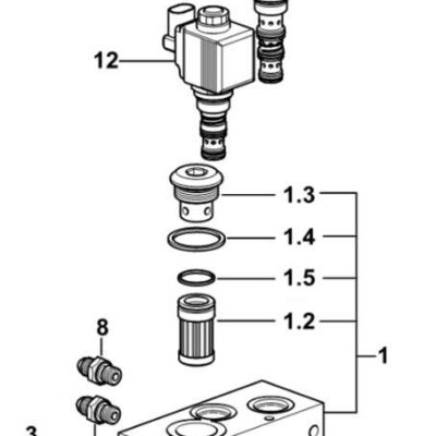 Elektrozawór wałka WOM PTO - 2.3729.250.0/60 - SDF