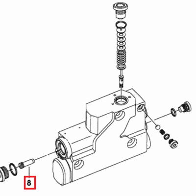 Filtr rozdzielacza hydraulicznego - 0.010.3142.2 - SDF