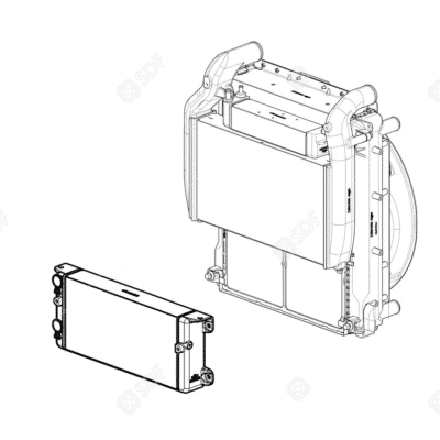 Chłodnica olejowa - 0.018.9383.3 - SDF