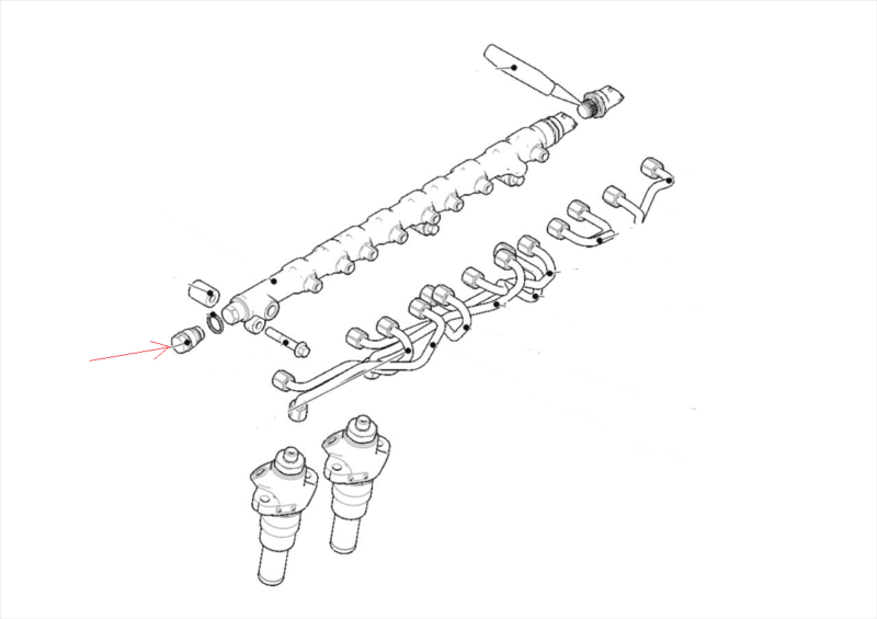 Czujnik ciśnienia szyny – RAIL – 04503732 – SDF