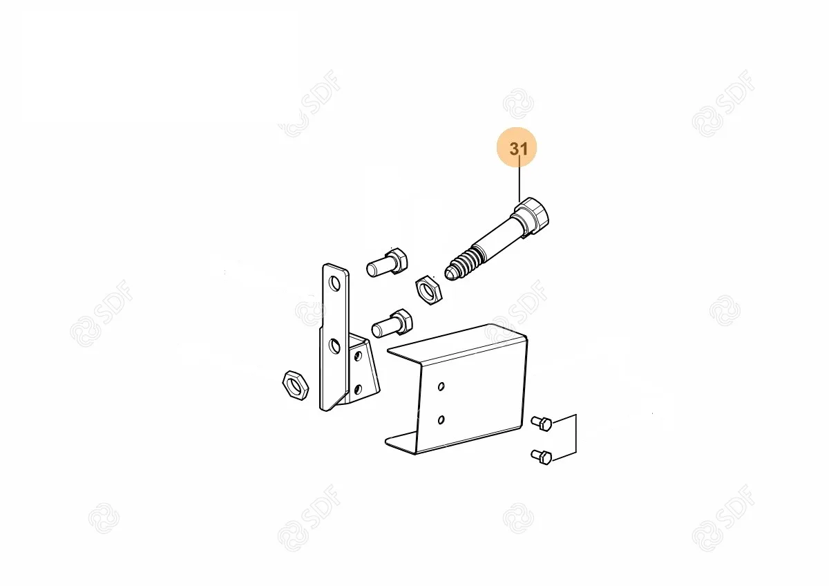 Czujnik pozycji - Czujnik położenia przedniej osi - 0.009.2194.4/20 - SDF