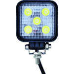 Lampa robocza LED kwadratowa - 12/24V - 15W - 9 LED - 600 LM - IP67 - ECE R10 CE - 1210136
