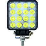 Lampa robocza LED kwadratowa - 12/24V - 48W - 2400 LM - IP67 - 1210135