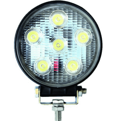Lampa robocza LED okrągła - 12/24V 18W - 900LM - IP67 - ECE R10 CE - 1210137
