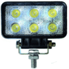 Lampa robocza LED prostokątna - 12/24V - 18W - 1000N - IP67 - 1210230