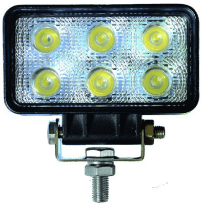 Lampa robocza LED prostokątna - 12/24V - 18W - 1000 LM - IP67 - ECE R10 CE - 1210130