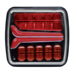 Lampa tylna lewa LED - 12/24V - IP67 - ECE E4 - 1216780B