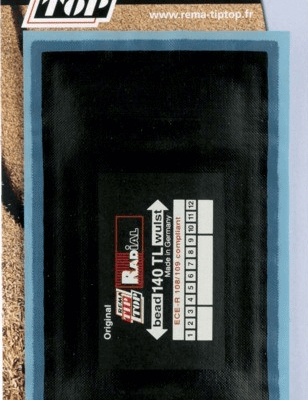 Łatka do opony - N° 140TL - 100x200mm - 3550117