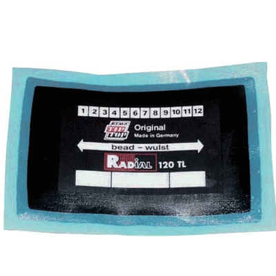 Łatka do opony - N° 120TL - 80x125mm - 3550116
