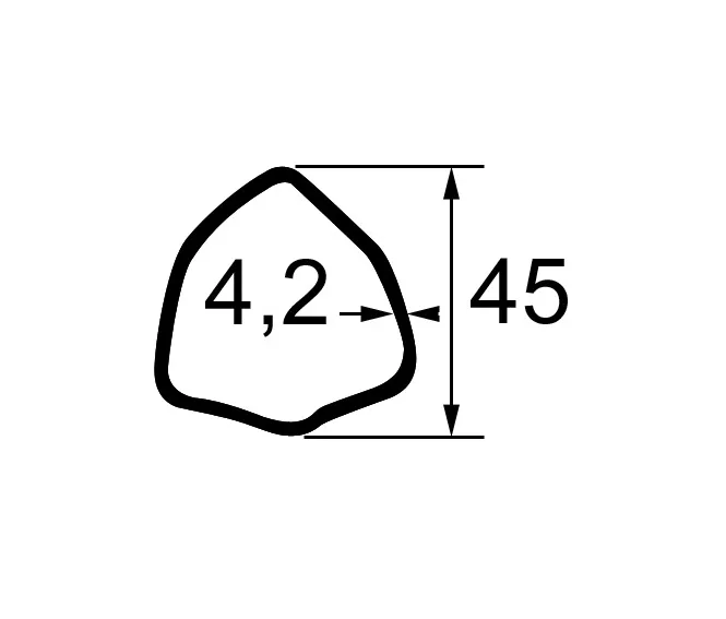 Rura wałka WOM - Typ 504 - 45X4,2 - Dł. 1000