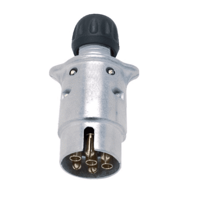 Wtyczka 7 stykowa męska - ALUMINIUM - 3850220 - JAEGER ERICH