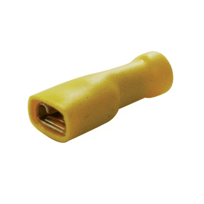 Zaciski płaskie żeńskie izolowane - 6,3mm do kabla 4mm - 13 szt. - 3810224