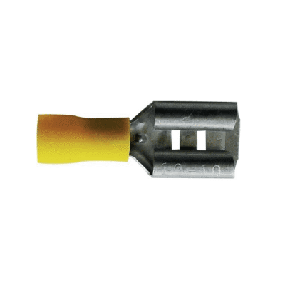 Zaciski płaskie żeńskie przewodu - 6,3mm do kabla 6mm - 17 szt. - 3810222