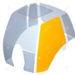 Szyba drzwi lewa - 04418951/20 - SDF