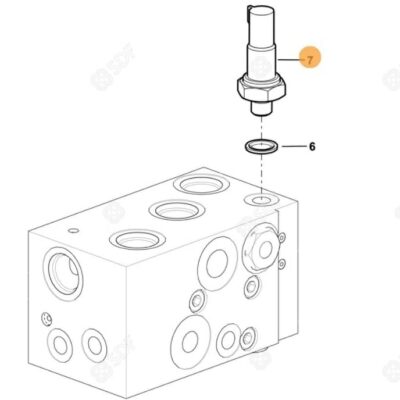 Czujnik ciśnienia hydraulicznego - 15 bar Presostat - 2.7099.670.0/20 - SDF