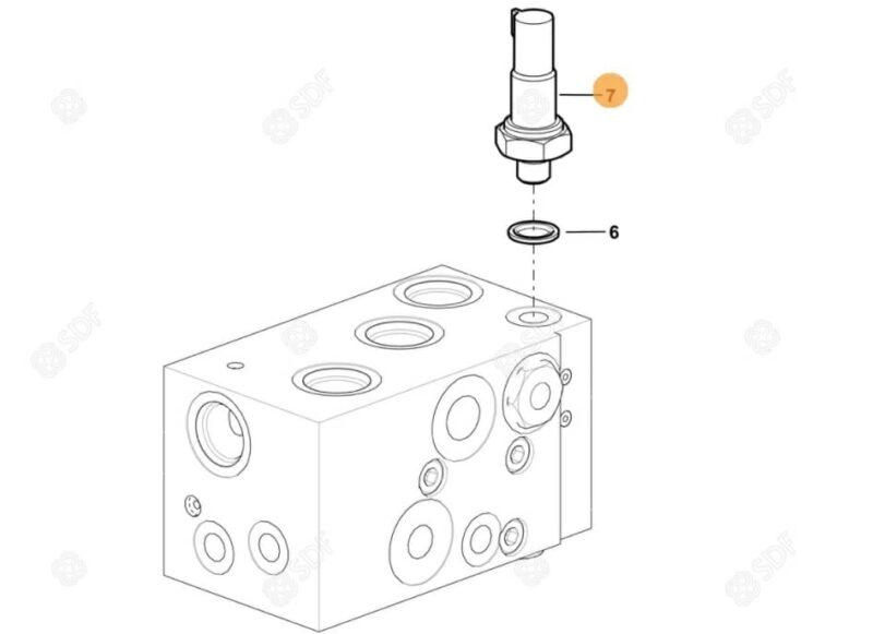 Czujnik ciśnienia hydraulicznego – 15 bar Presostat – 2.7099.670.0/20 – SDF