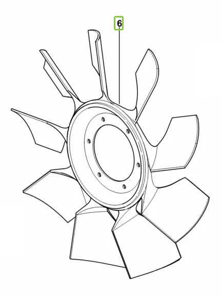 Wirnik wentylatora - łopatka wirnika - 655190001 - BorgWarner