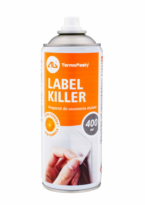 Preparat do usuwania naklejek - spray LABEL KILLER 400ML - AG TermoPasty 1