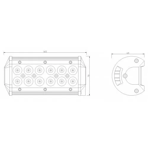 LAMPA PANEL LED 3W 36W SPOT 1400Lm - KAMAR