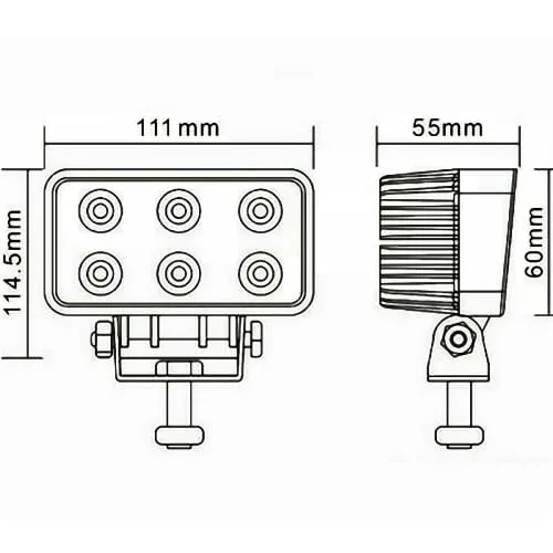 LAMPA ROBOCZA LED 18W 1080Lm 10-30V IP67 - KAMAR
