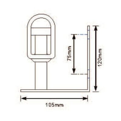Mocowanie lampy - U - AKC1007U-A - KAMAR