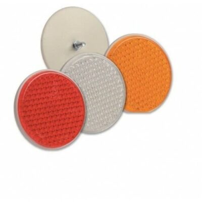 Odbłask okrągły przykręcany - Czerwony - E1753 - KAMAR