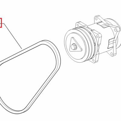 Pas klinowy - 13x1000 - 04452801 - SDF