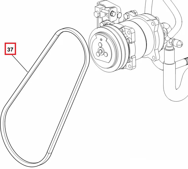 PAS KLINOWY SPRĘŻAKI KLIMATYZACJI - 04455177 - SDF