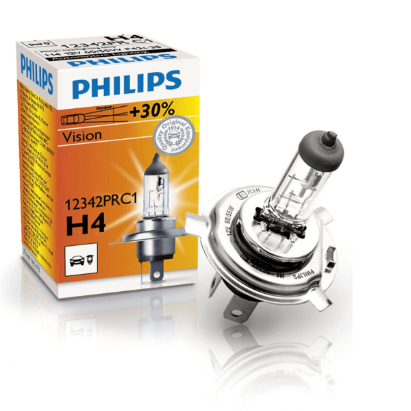 Żarówka H4 - 12V 60/55W +30% - 12342PRC1 - PHILIPS