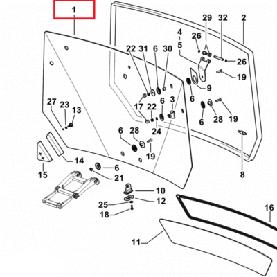 Szyba - 0.015.4272.0/10 - SDF