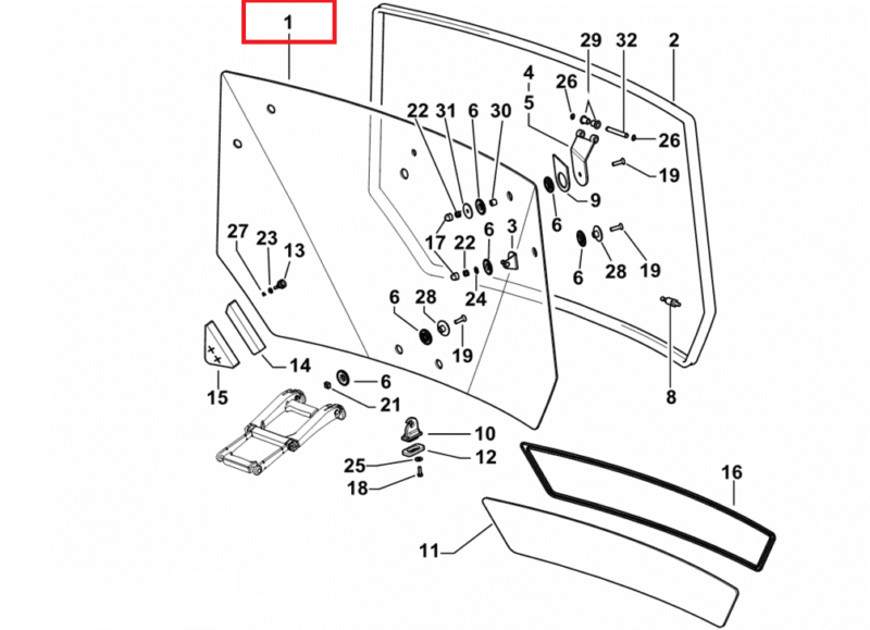 Szyba – 0.015.4272.0/10 – SDF