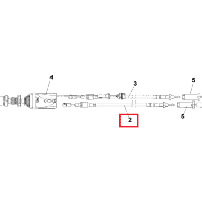 Cięgno linka ładowacza czołowego - 0.014.4683.3 - SDF