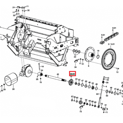 Koło łańcuchowe - Z=13 - 540.80.046.0 - POTTINGER