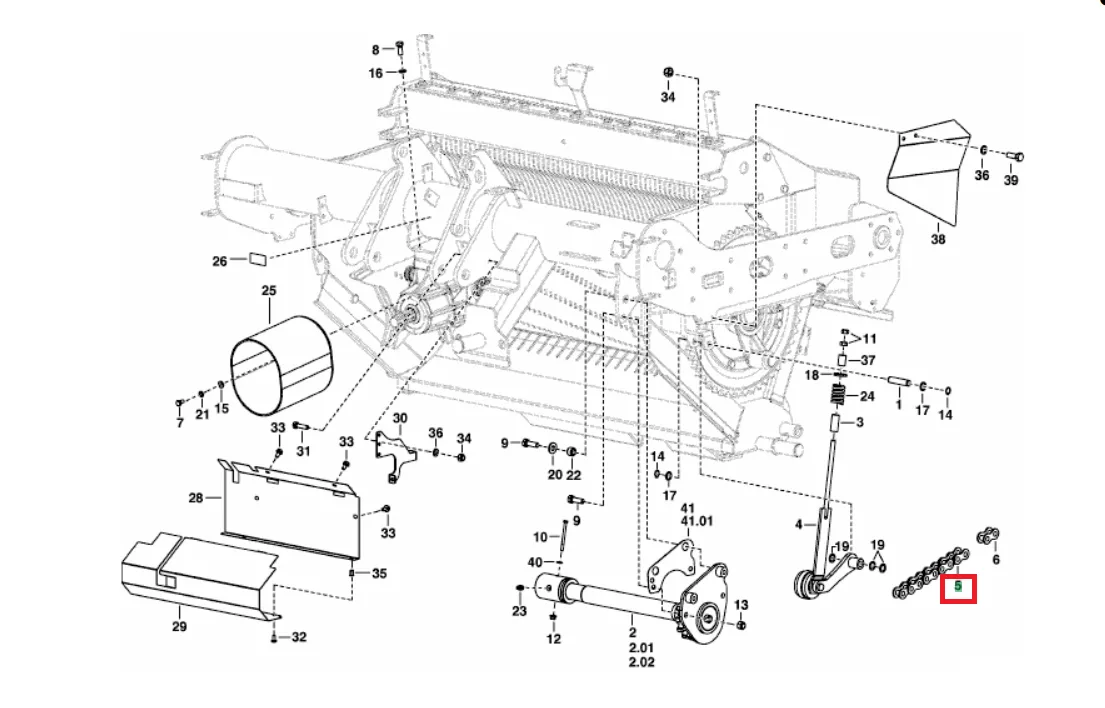 ŁAŃCUCH ROLKOWY - 462.766 - POTTINGER