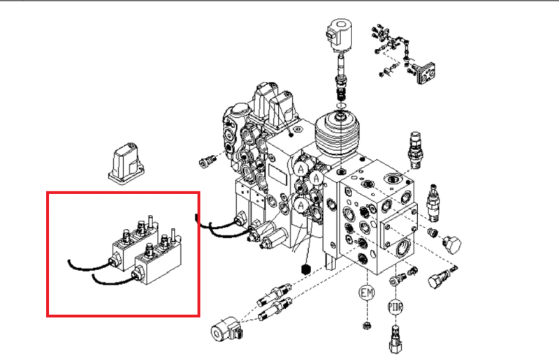 Serwosterowanie elektrozawór – 086555 – MERLO