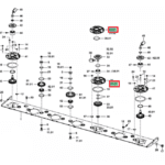 Obudowa łożyska listwy tnącej - 397.60.121.3+1 - POTTINGER