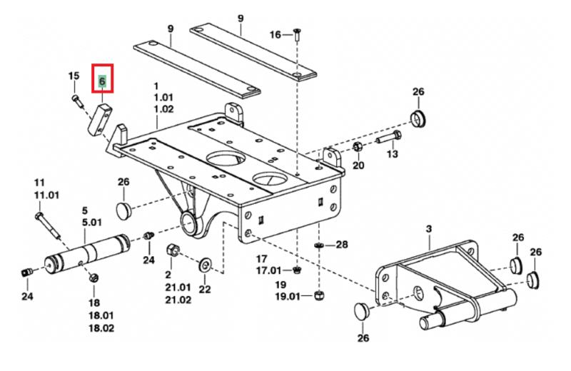 Podpora – 2740.70.011.3 – POTTINGER