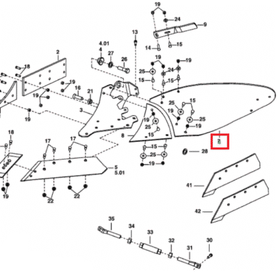 Odkładnica Prawa 46W - 930.77.030.0 - POTTINGER
